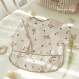 兔子防水長袖圍兜