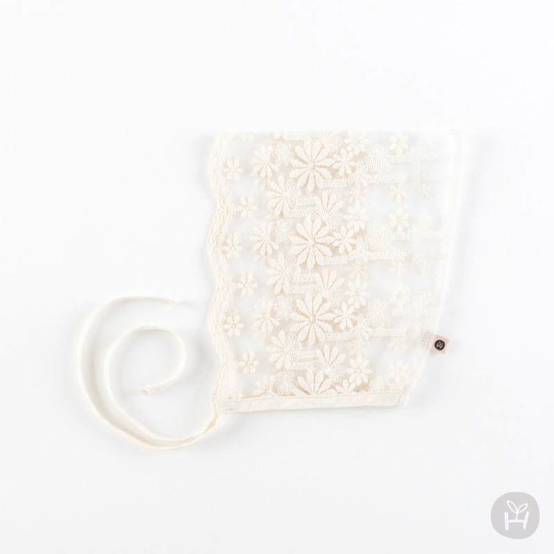 Benjamin lace baby bonnet-R