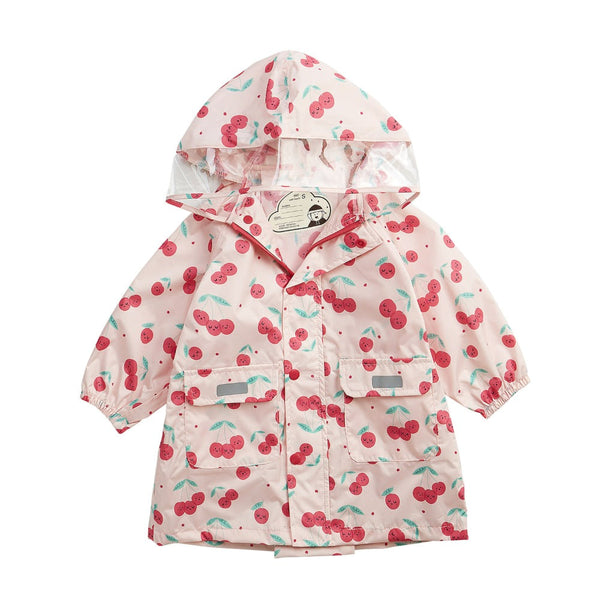 HAS KIDS POLY RAINCOAT CHERRY