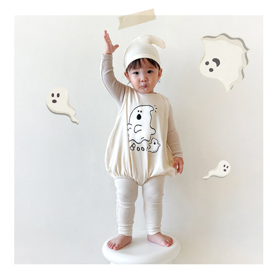 Cute Ghost Romper 2 SET ( Romper+Bonnet)