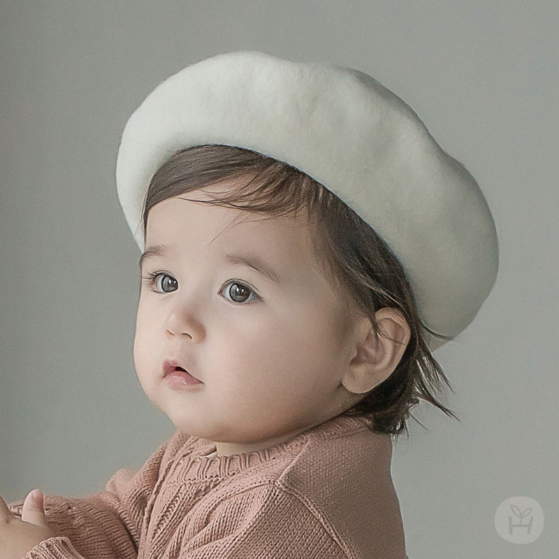 Blooming wool beret