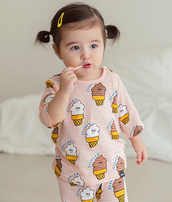 Chco ice-cream mid sleeve (21SS) Indoor wear-Girl