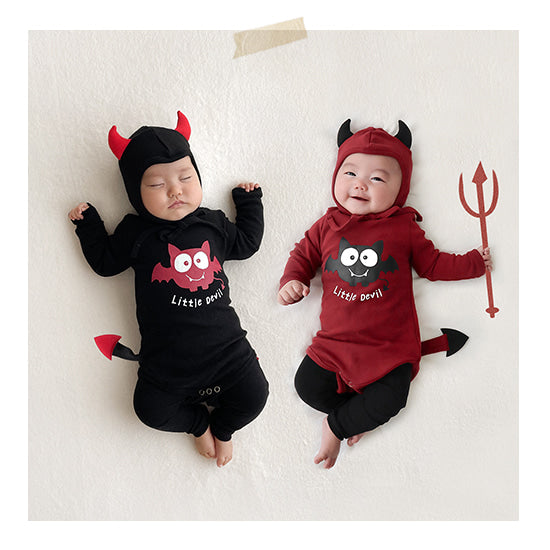 Little Devil Romper 2 SET ( Romper+Bonnet)