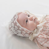 Benjamin lace baby bonnet-R
