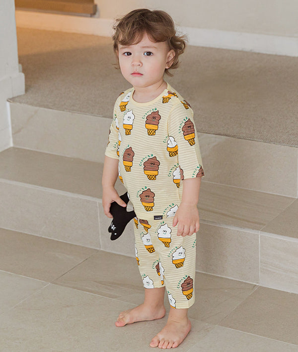 Chco ice-cream mid sleeve (21SS) Indoor wear