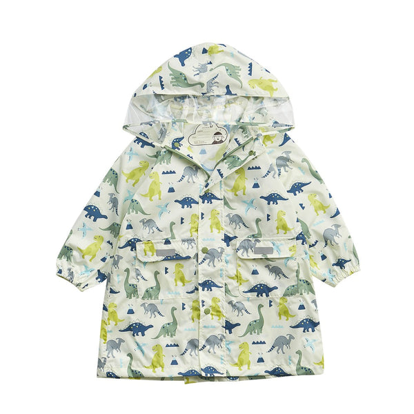 HAS KIDS POLY RAINCOAT GREEN DINO