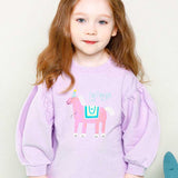 MOLLIMELLI Hip Unicorn Slit Long T-shirt