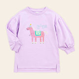MOLLIMELLI Hip Unicorn Slit Long T-shirt