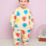 Colorful Bear Napping Tops & Bottoms