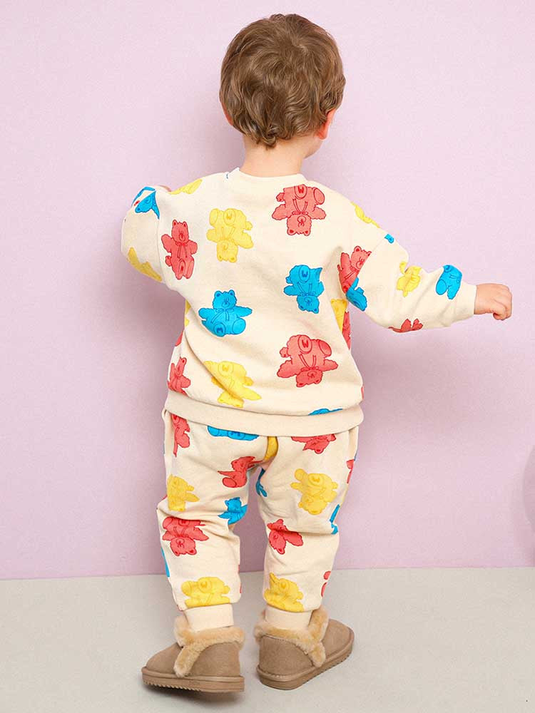 Colorful Bear Napping Tops & Bottoms