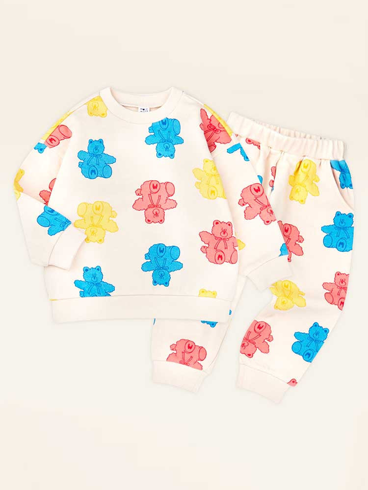 Colorful Bear Napping Tops & Bottoms