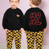 Check Board All-Over Brushed Tops & Bottoms