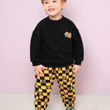 Check Board All-Over Brushed Tops & Bottoms