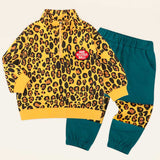 Bonnie Leopard Half Zip Up Tops & Bottoms