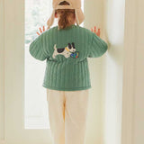 Pognimoly puffy quilted jumper