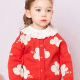 MOLLIMELLI Hwasahae Flower Knit Cardigan