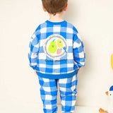 MOLLIMELLI Blue Check Fruit Tops & Bottoms