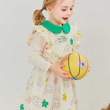 MOLLIMELLI Floral apron collar dress