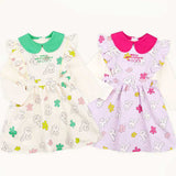 MOLLIMELLI Floral apron collar dress