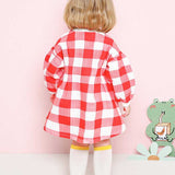 MOLLIMELLI French check pintuck dress