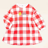 MOLLIMELLI French check pintuck dress