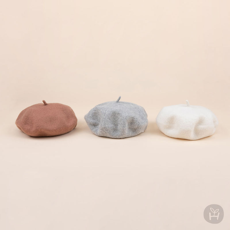 Blooming wool beret