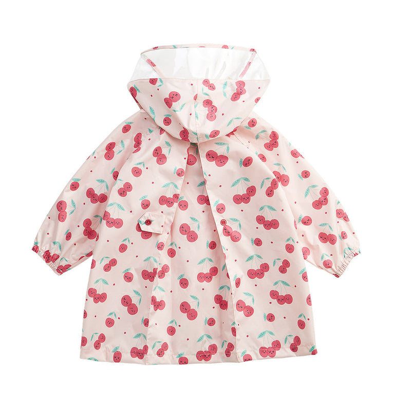 HAS KIDS POLY RAINCOAT CHERRY