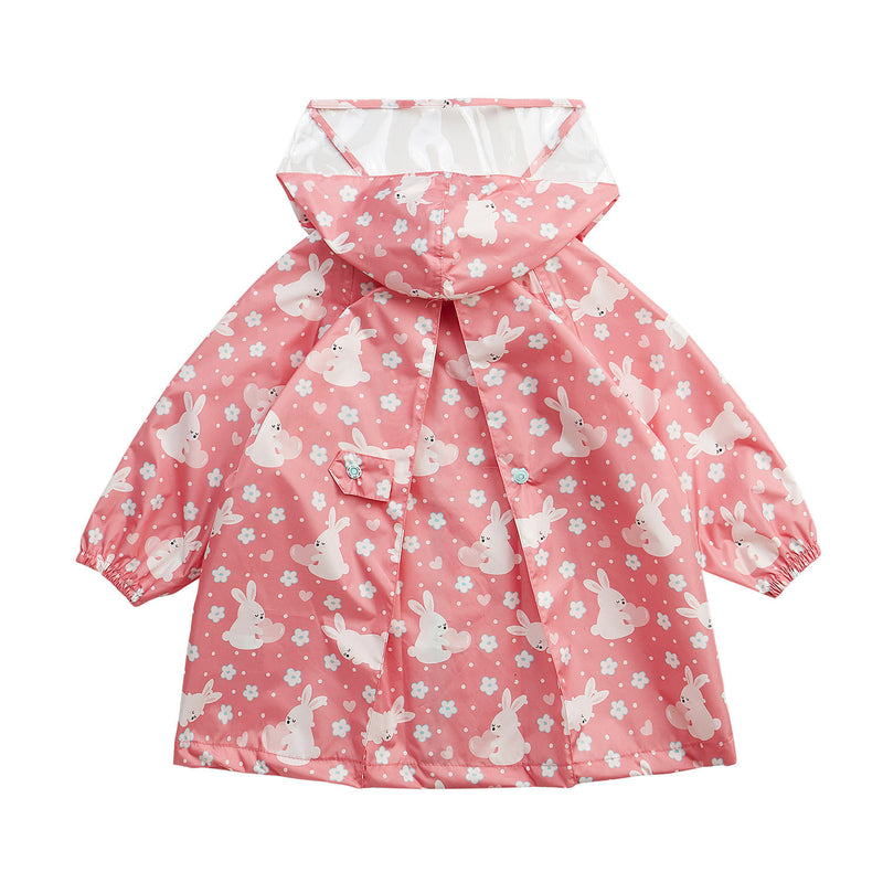 HAS KIDS POLY RAINCOAT PINK RABBIT