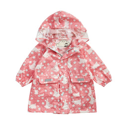 HAS KIDS POLY RAINCOAT PINK RABBIT