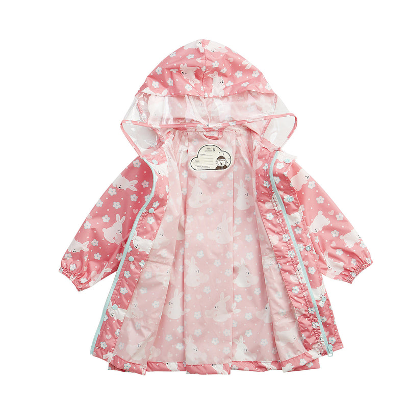 HAS KIDS POLY RAINCOAT PINK RABBIT